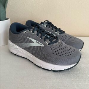 Brooks Addiction GTS Guiderails Gray/Blue Mesh Running Sneakers